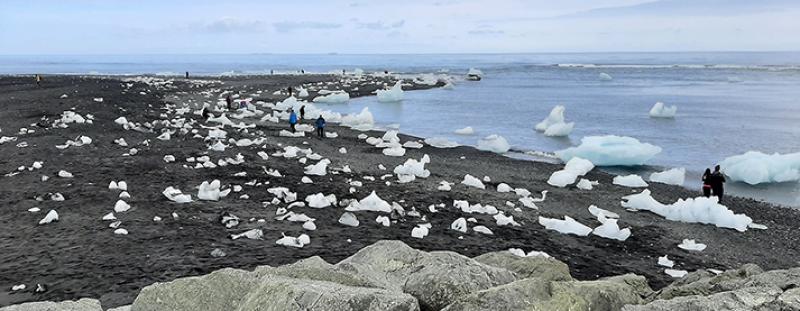 Diamond Beach, on Iceland's southeastern coast.